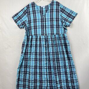 Only Necessities Shirt Maxi Dress Pockets Cotton Relaxed